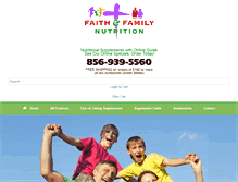 Tablet Screenshot of faithandfamilynutrition.com